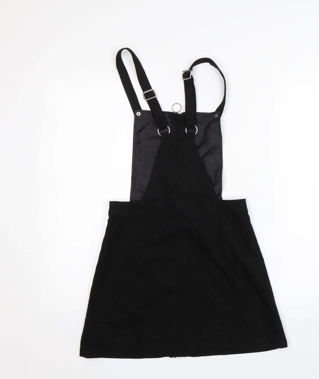 Divided Womens Black   Pinafore/Dungaree Dress  Size 6