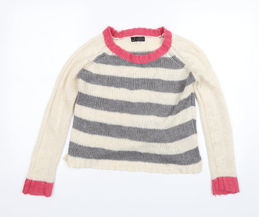 Womens UK Size S New Look Beige Pullover Jumper