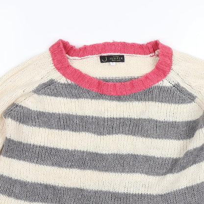 Womens UK Size S New Look Beige Pullover Jumper