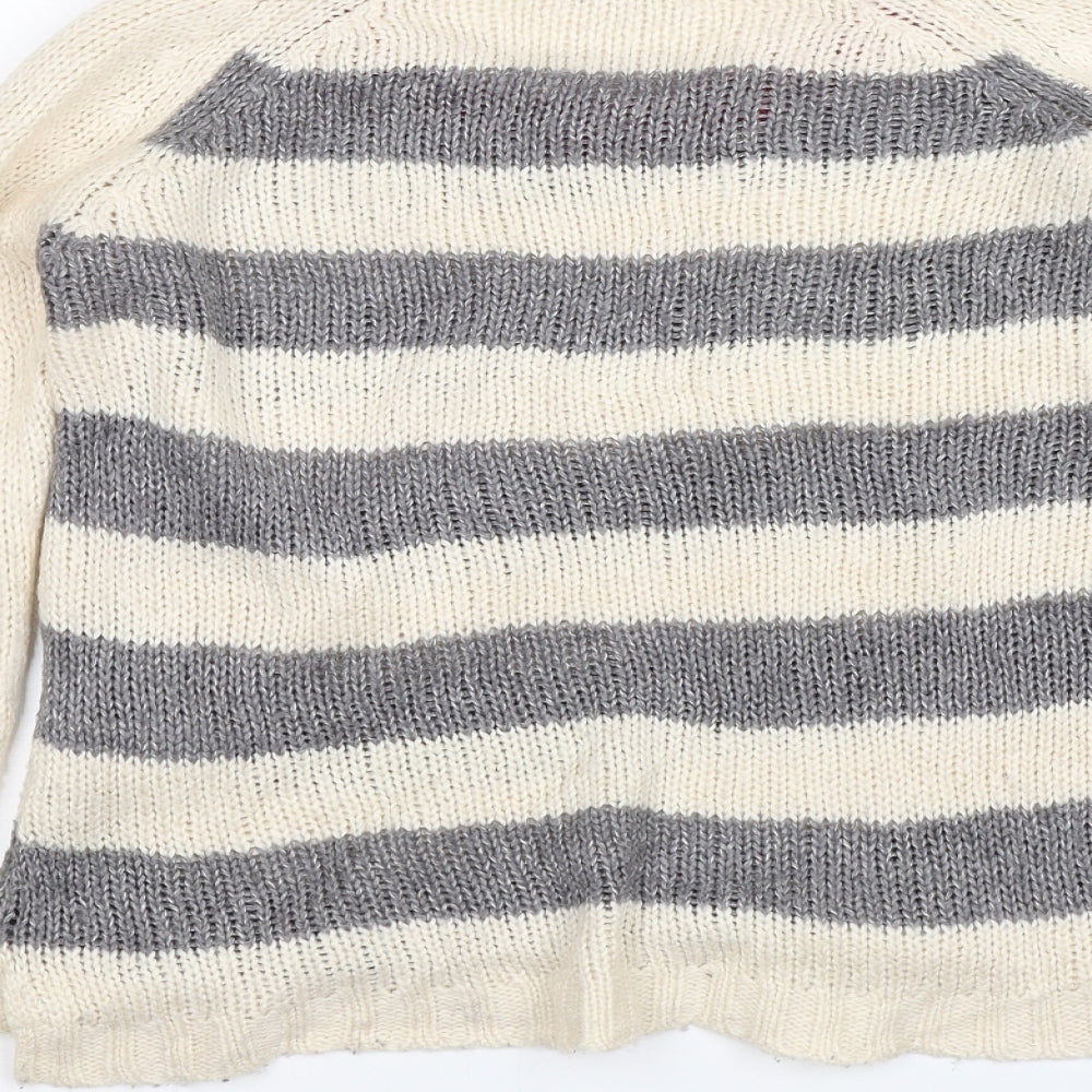 Womens UK Size S New Look Beige Pullover Jumper