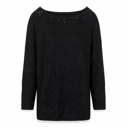 Womens UK Size 12 M&Co Black Pullover Jumper