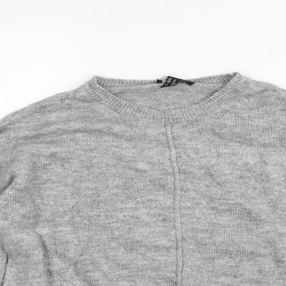 Womens UK Size M New Look Grey Pullover Jumper