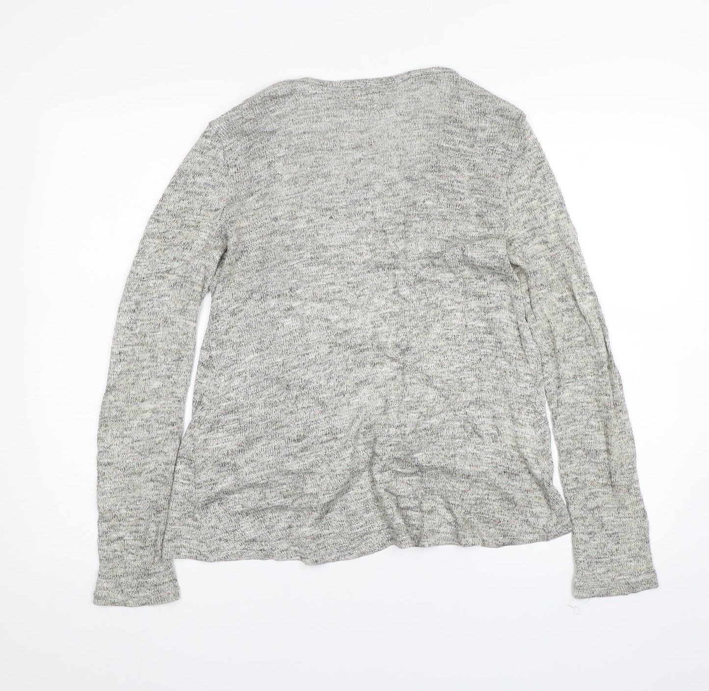 Womens UK Size 8 New Look Grey Cardigan Jumper