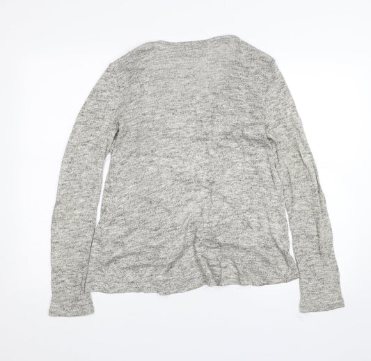 Womens UK Size 8 New Look Grey Cardigan Jumper