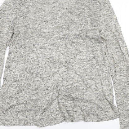 Womens UK Size 8 New Look Grey Cardigan Jumper