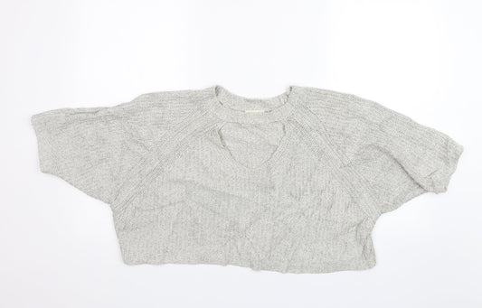Womens UK Size L Silence + Noise Grey Pullover Jumper