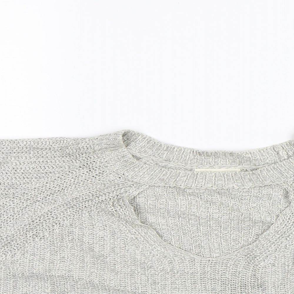 Womens UK Size L Silence + Noise Grey Pullover Jumper
