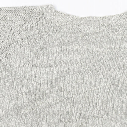 Womens UK Size L Silence + Noise Grey Pullover Jumper