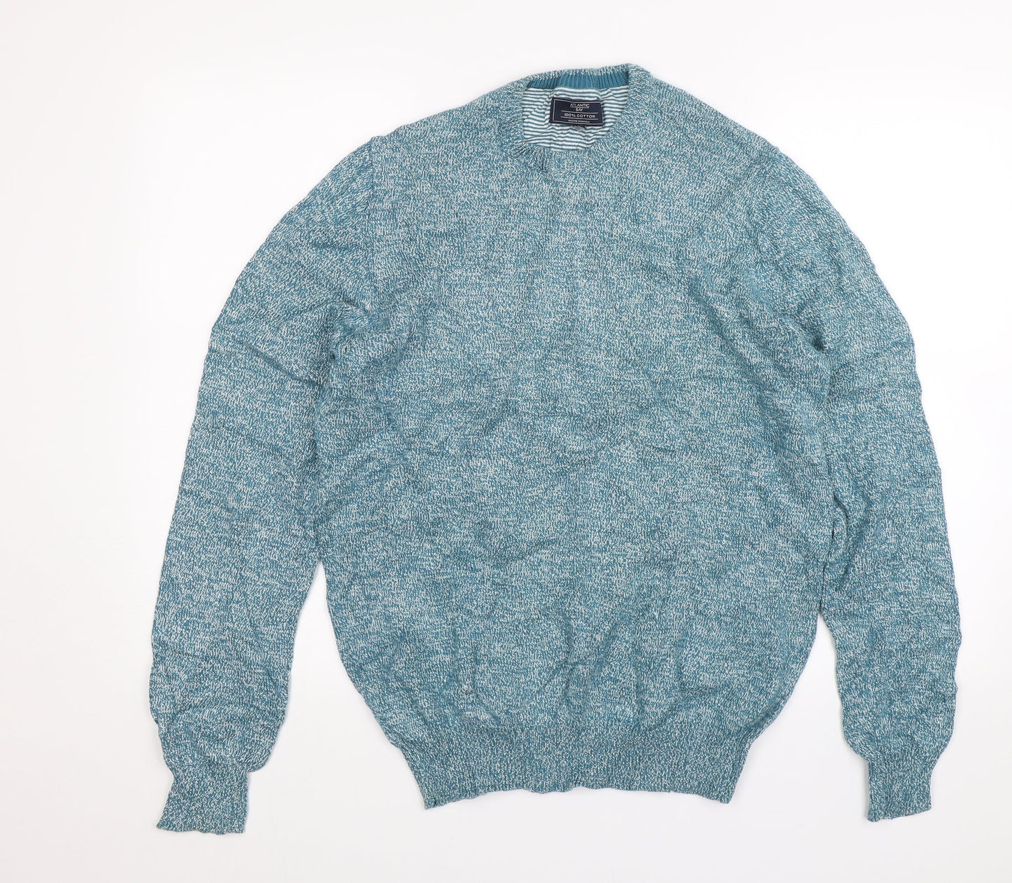 Atlantic Bay Mens Blue   Pullover Jumper Size M
