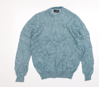 Atlantic Bay Mens Blue   Pullover Jumper Size M