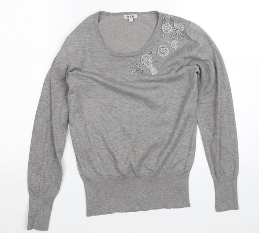 B & W Womens Gold   Pullover Jumper Size S