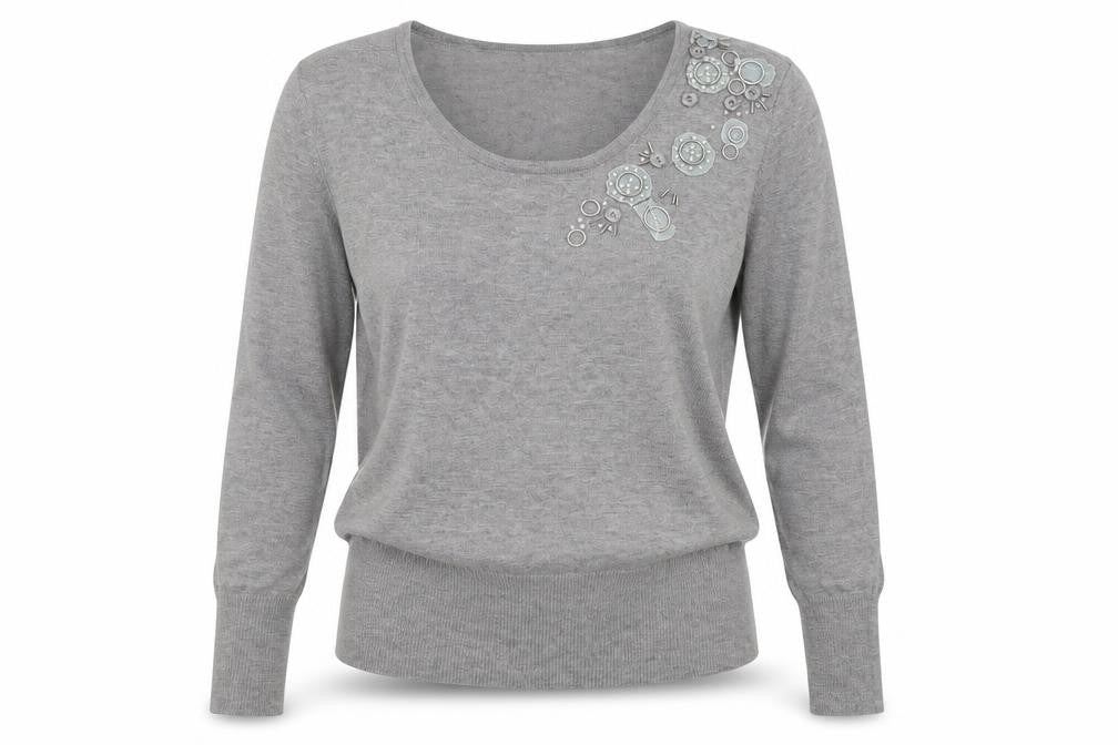 B & W Womens Gold   Pullover Jumper Size S