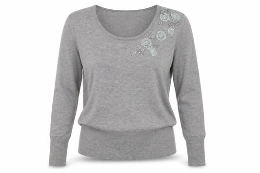 B & W Womens Gold   Pullover Jumper Size S