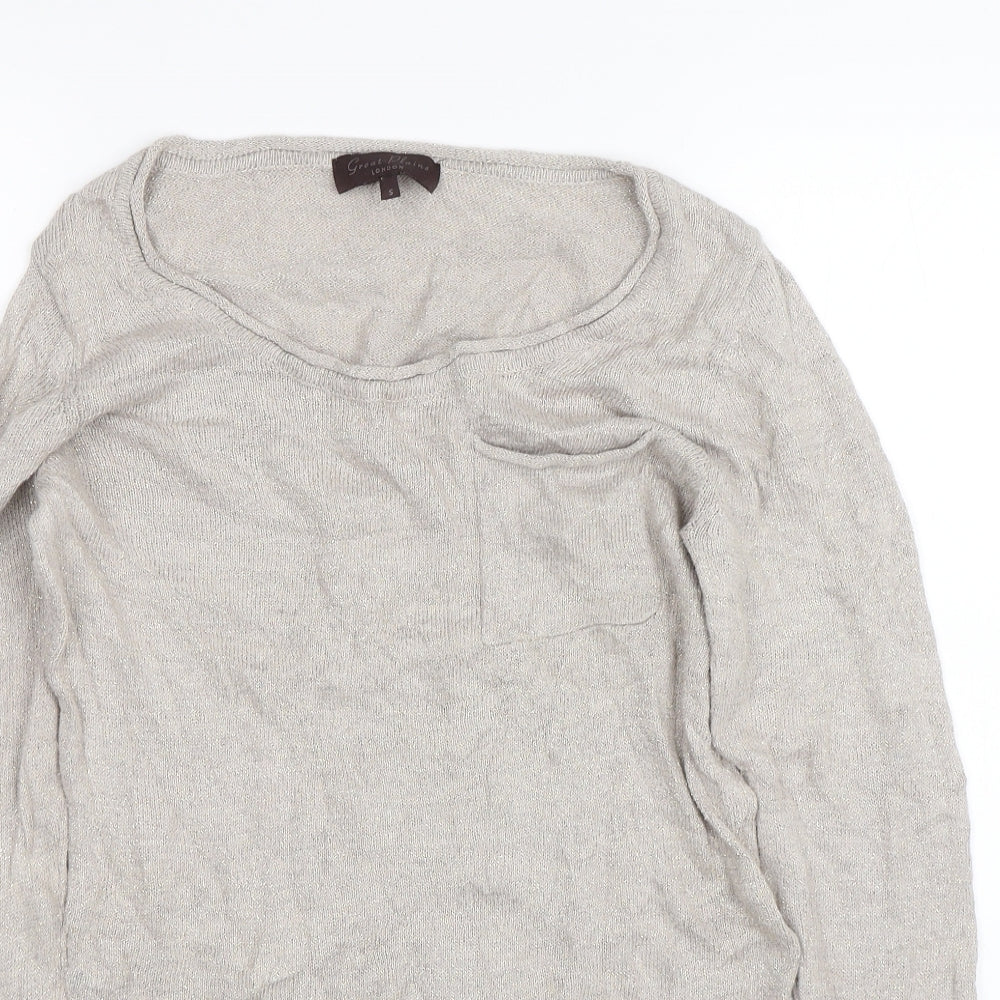 Womens UK Size S Great Plains Beige Pullover Jumper