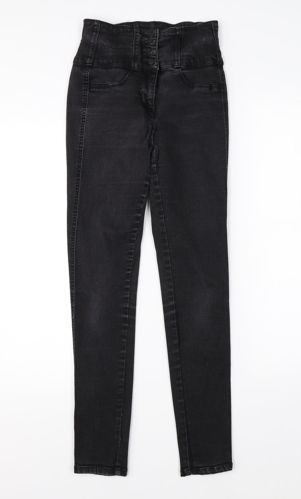 NEXT Womens Black  Denim Skinny Jeans Size 28 in L27 in