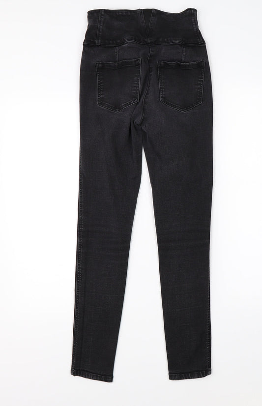 NEXT Womens Black  Denim Skinny Jeans Size 28 in L27 in