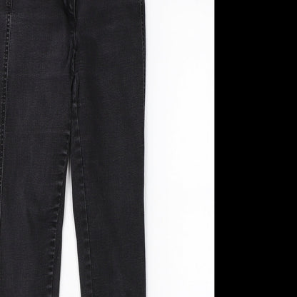 NEXT Womens Black  Denim Skinny Jeans Size 28 in L27 in