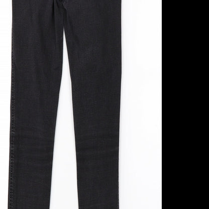 NEXT Womens Black  Denim Skinny Jeans Size 28 in L27 in
