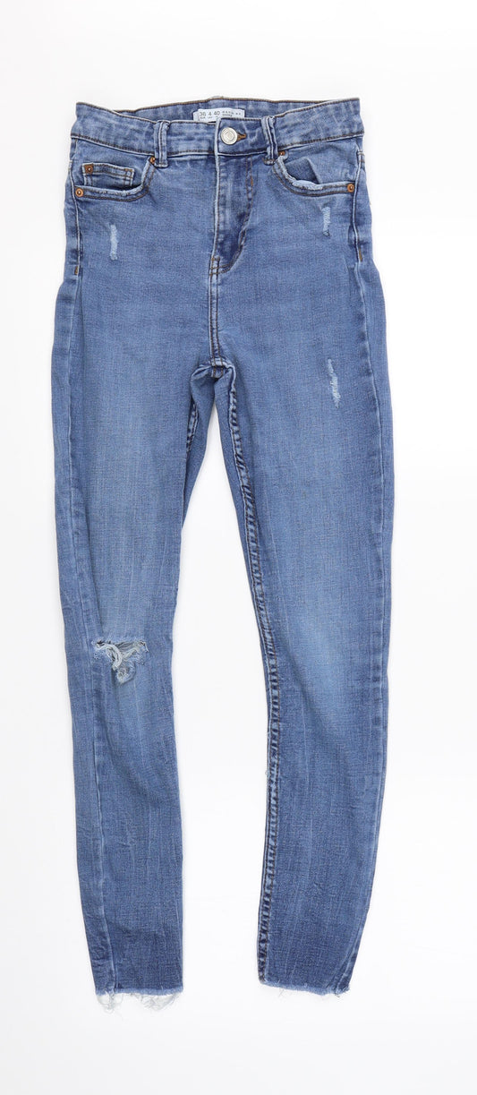 Denim Co Womens Blue  Denim Skinny Jeans Size 8 L24 in