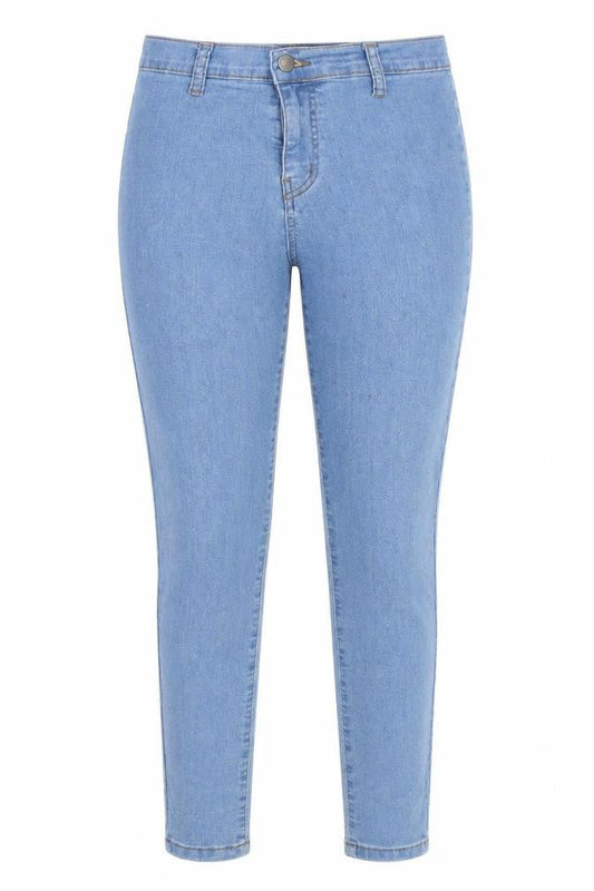 PRETTYLITTLETHING Womens Blue  Denim Skinny Jeans Size 10 L26 in