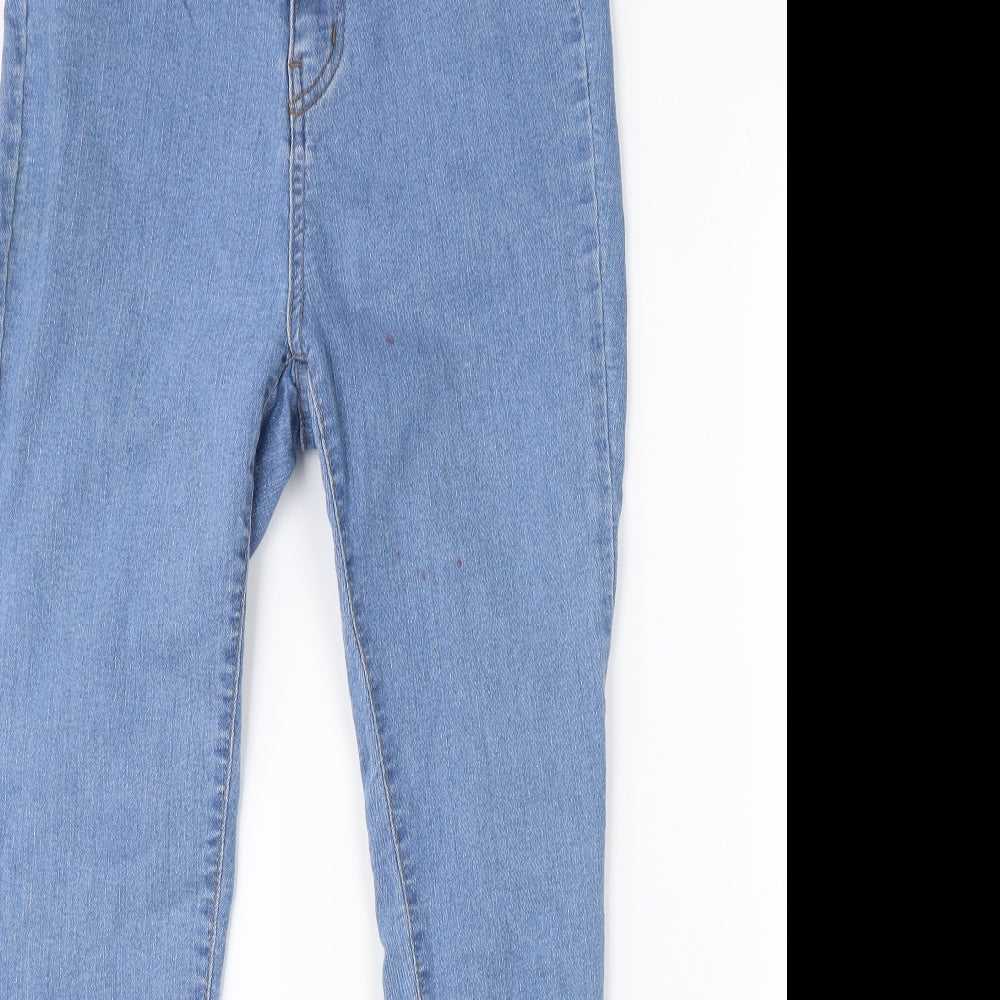 Pretty Little Thing Womens Blue  Denim Skinny Jeans Size 10 L26 in