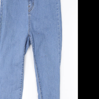 Pretty Little Thing Womens Blue  Denim Skinny Jeans Size 10 L26 in