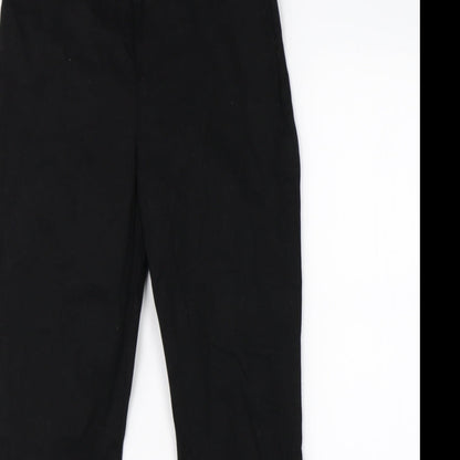 Womens UK Size 10 Wallis Regular Fit Dress Pants Black Trousers