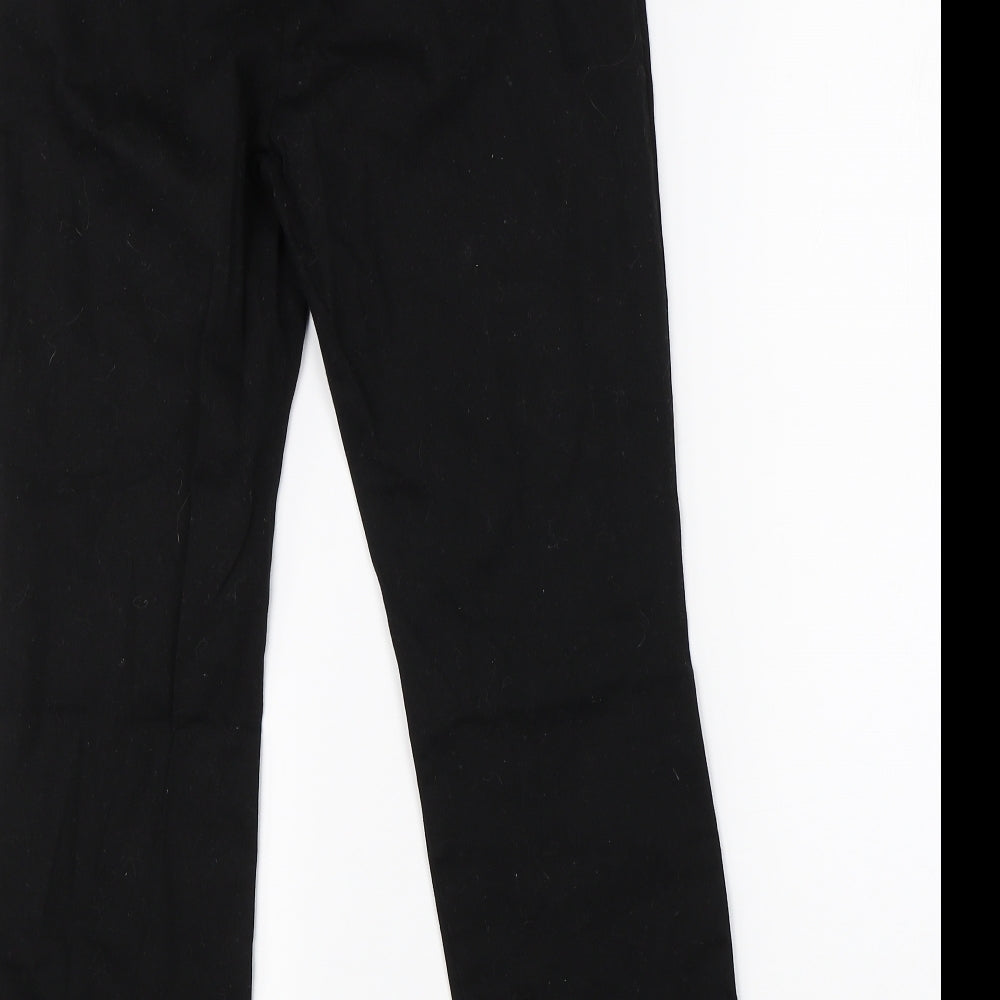 Womens UK Size 10 Wallis Regular Fit Dress Pants Black Trousers