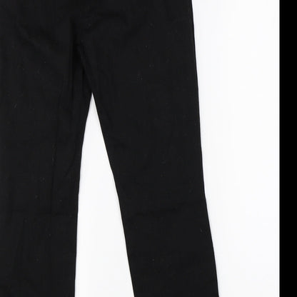 Womens UK Size 10 Wallis Regular Fit Dress Pants Black Trousers