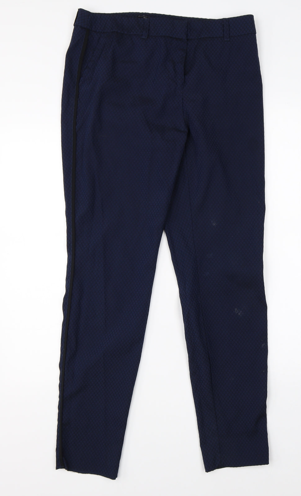Womens UK Size 10 Papaya Regular Fit Dress Pants Blue Trousers