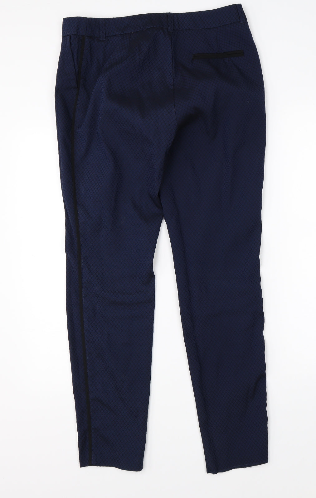 Womens UK Size 10 Papaya Regular Fit Dress Pants Blue Trousers