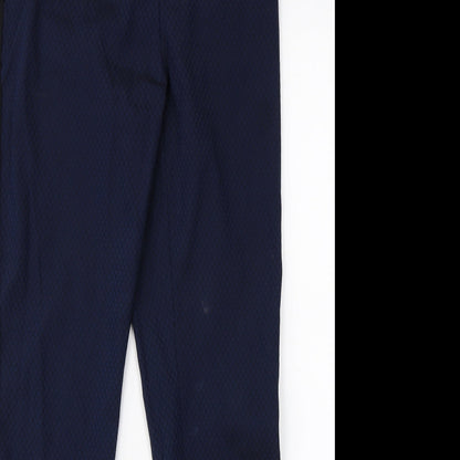 Womens UK Size 10 Papaya Regular Fit Dress Pants Blue Trousers