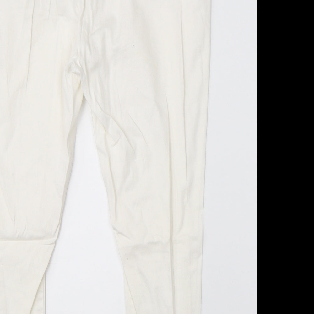 Womens UK Size 16 Preview Regular Fit Dress Pants White Trousers