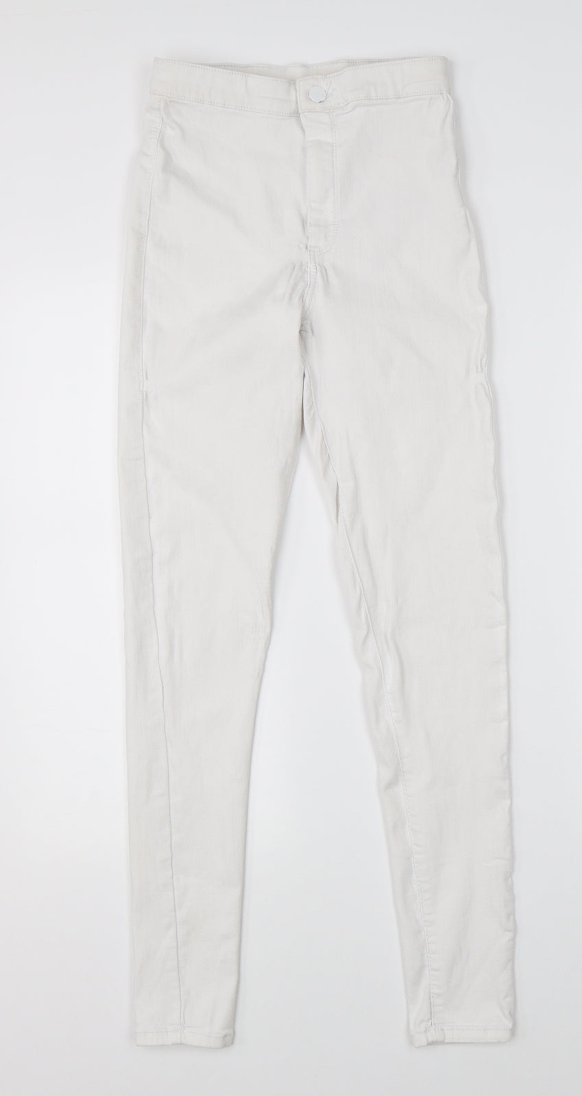 Topshop Womens White  Denim Skinny Jeans Size 28 in L32 in