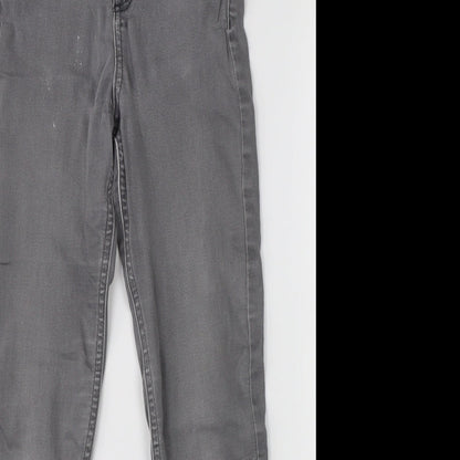 M&S Womens Grey  Denim Skinny Jeans Size 8 L26 in