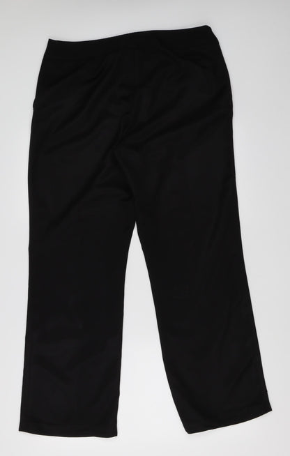 Womens UK Size 14 BHS Regular Fit Dress Pants Black Trousers