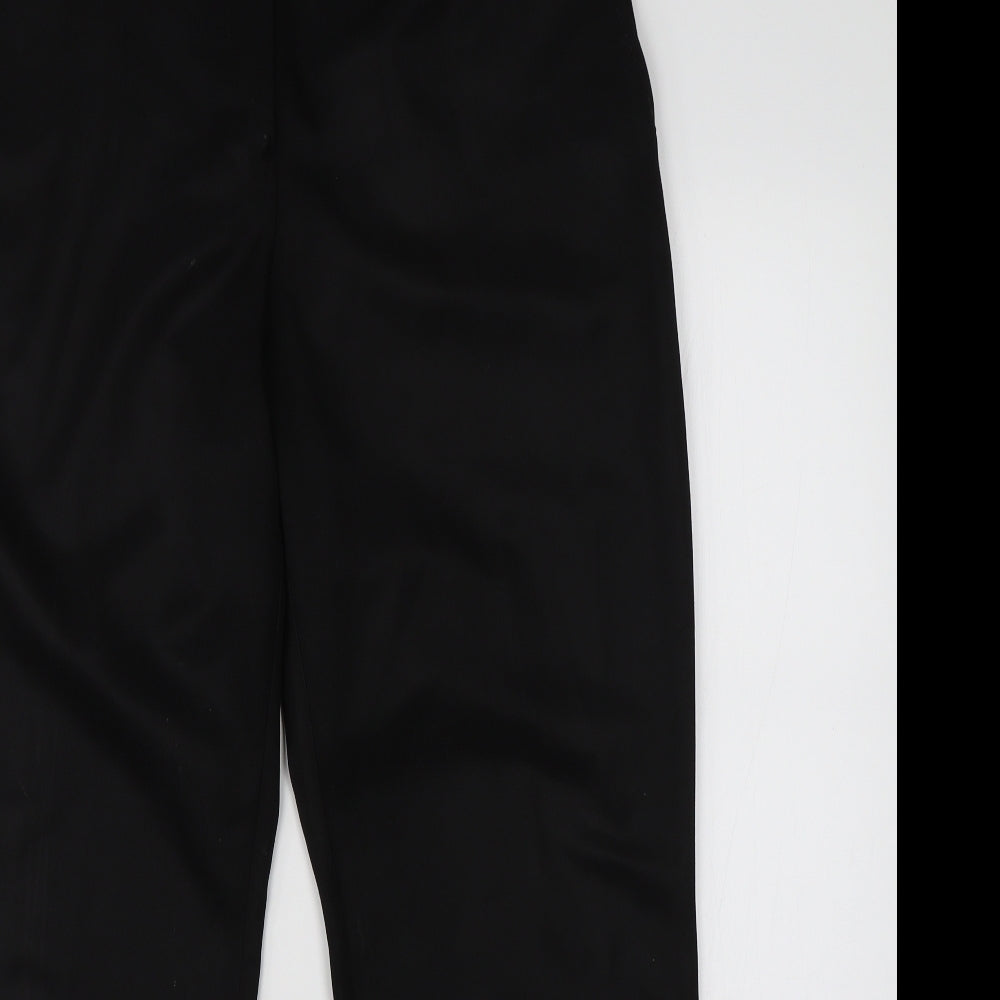 Womens UK Size 14 BHS Regular Fit Dress Pants Black Trousers
