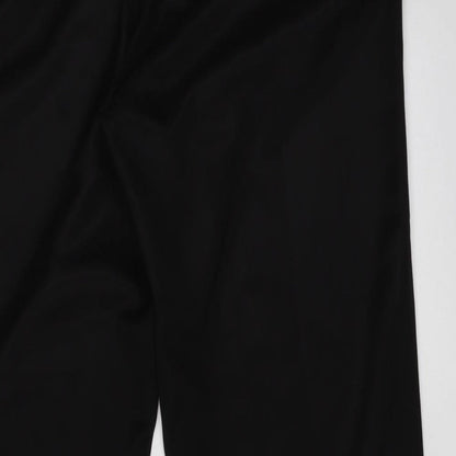 Womens UK Size 14 BHS Regular Fit Dress Pants Black Trousers