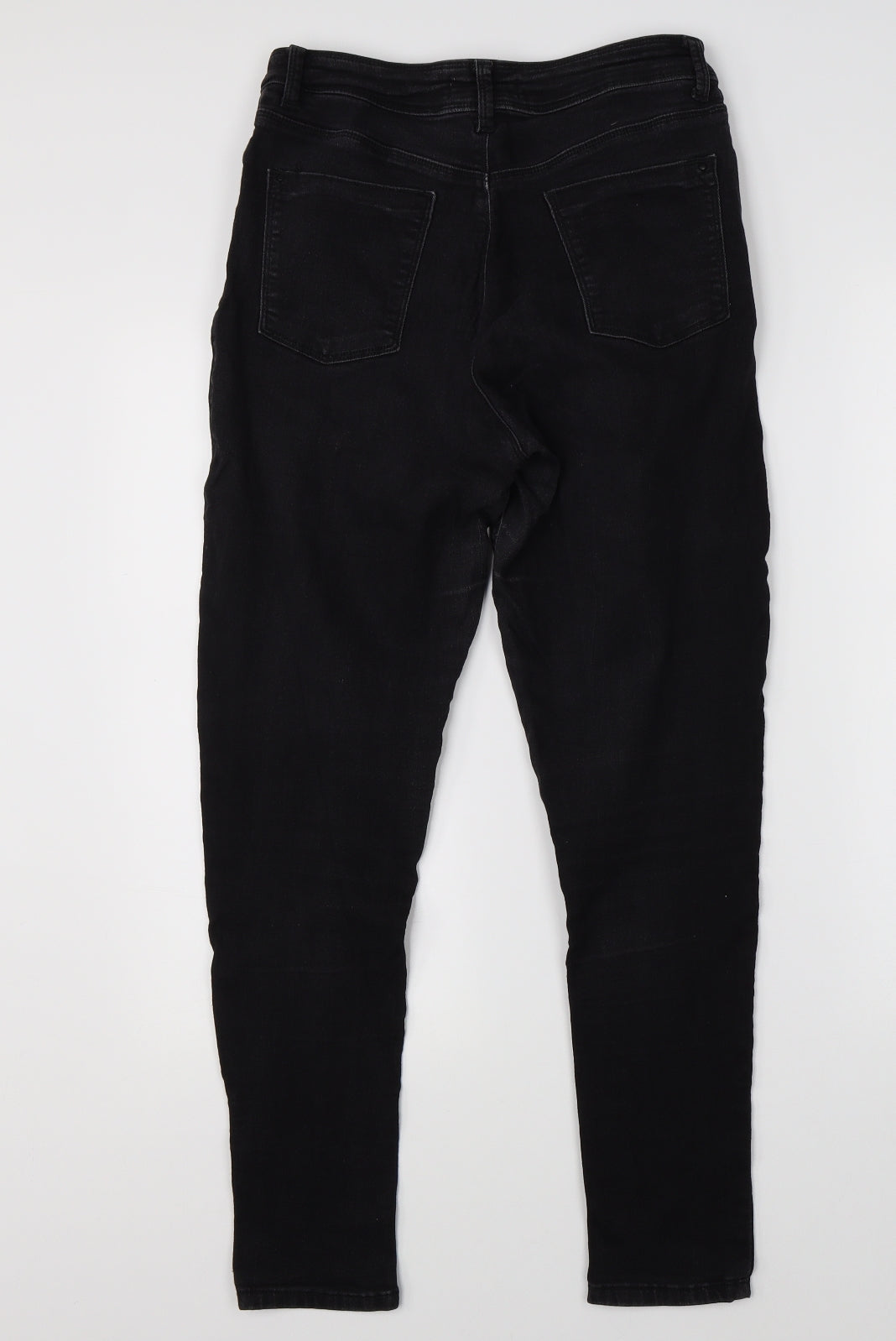 Dorothy Perkins Womens Black  Denim Skinny Jeans Size 12 L25 in