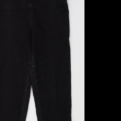 Dorothy Perkins Womens Black  Denim Skinny Jeans Size 12 L25 in