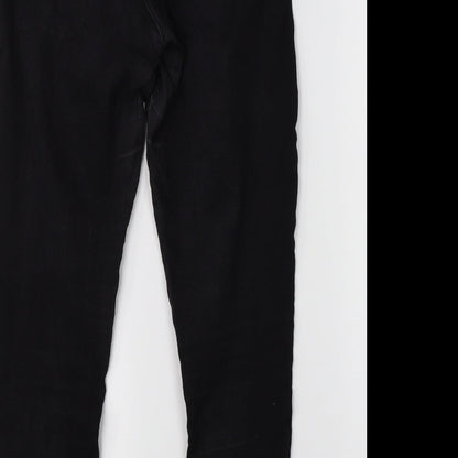Dorothy Perkins Womens Black  Denim Skinny Jeans Size 12 L25 in