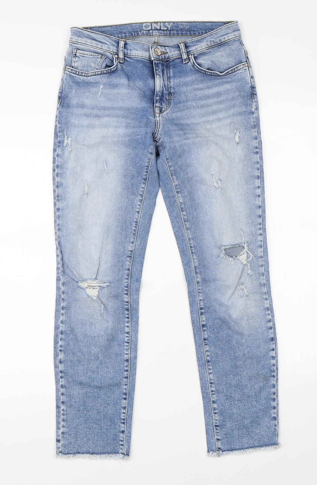 Only Womens Blue  Denim Straight Jeans Size 26 in L32 in