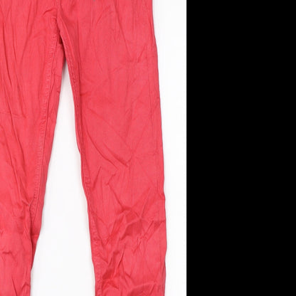 Zara Womens Pink  Denim Skinny Jeans Size 10 L28 in