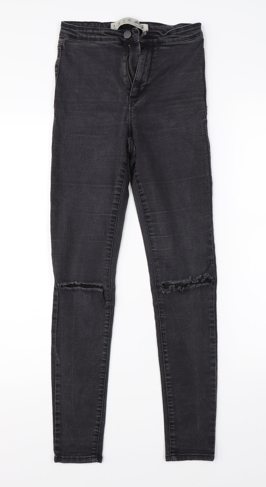 Denim Co Womens Black  Denim Skinny Jeans Size 8 L25 in