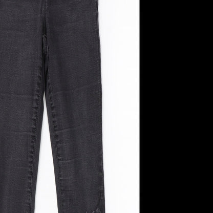 Denim Co Womens Black  Denim Skinny Jeans Size 8 L25 in