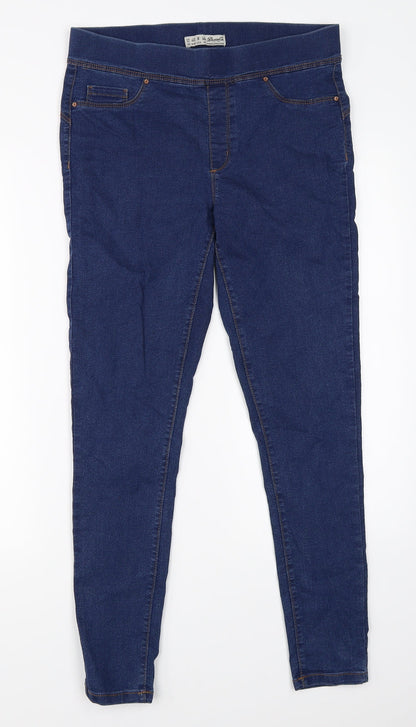 Denim Co Womens Blue  Denim Jegging Jeans Size 12 L26 in