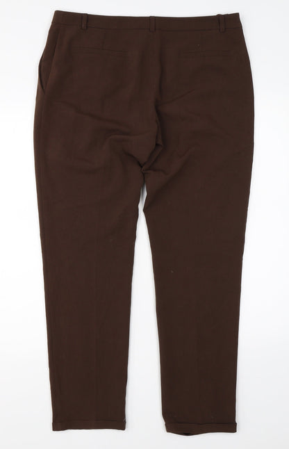 Pretty Girl Womens Brown   Dress Pants Trousers Size 34 in L28 in