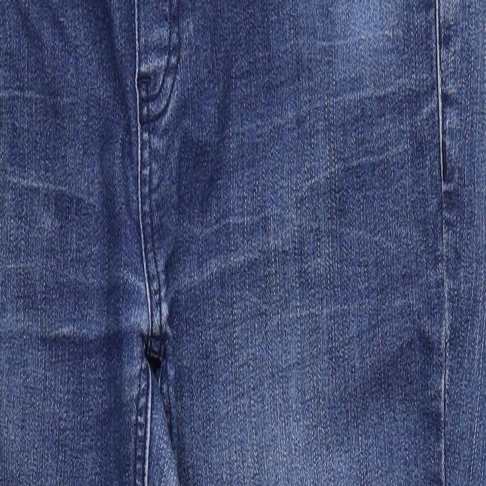 Mama-licious Womens Blue  Denim Straight Jeans Size 35 in L30 in