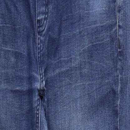 Mama-licious Womens Blue  Denim Straight Jeans Size 35 in L30 in