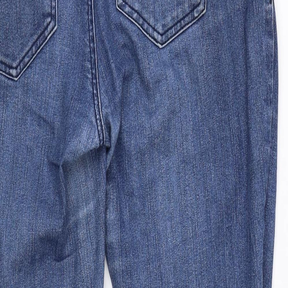 Mama-licious Womens Blue  Denim Straight Jeans Size 35 in L30 in
